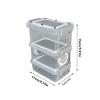 Reptile Feeding Box Multi-Layer Breathable Container Keeper with Tweezers view 2