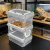 Reptile Feeding Box Multi-Layer Breathable Container Keeper with Tweezers view 3