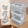 Reptile Feeding Box Multi-Layer Breathable Container Keeper with Tweezers view 4