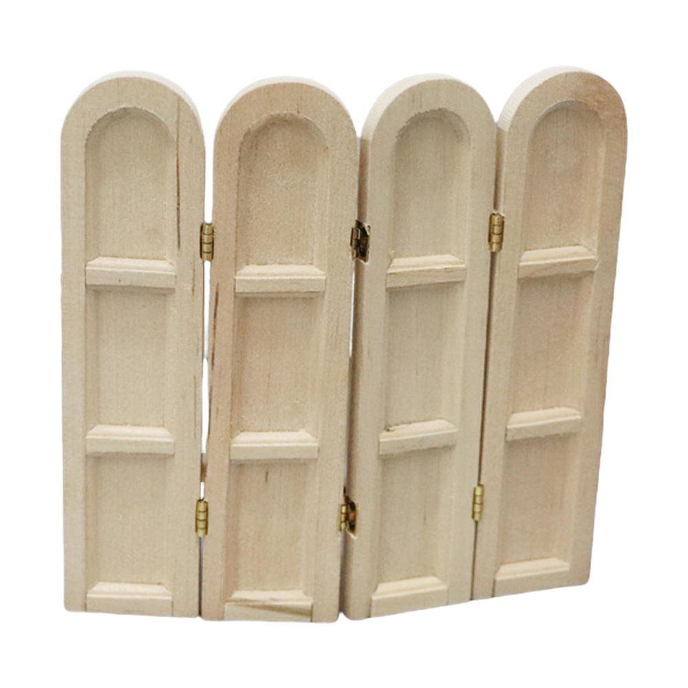 1/12 Scale Miniature Wooden Room Divider for Dollhouses Furniture for Realistic Home Decors Miniature Living Room Decors