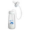 2 Pack Anti-Colic Babys Bottles, 240ml Hands-Free Babys Milk Bottle with Fast-Flow Nipple, Leakproof Portable Silicone Kids Water Bottle, Suitable for Babiess, Home Hotel Travel Camping Picnic view 1