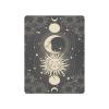 Black Gold Sun Moon Print Crib Sheet Mattress Cover for Boys Girls 39" x 27" Baby Bed Sheet for Nursery Decor view 1