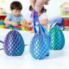 3D Printed Twisty Fidget Dragon Egg, Dragon Eggs Turn to Dragon Tails, Spiral Egg Fidget Toys, Stress Relief Desk Fidget Toy for Adults,3D Printer Animals Fidget Toys for Boys and Girls (Red-Black) view 3