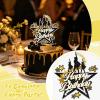 Broadway Musical Cake Topper, Theater Star Birthday Cake Decoration, Glitter Party Supplies for Musical Theme Celebrations, Kids and Adults view 2