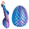 3D Printed Twisty Fidget Dragon Egg, Dragon Eggs Turn to Dragon Tails, Spiral Egg Fidget Toys, Stress Relief Desk Fidget Toy for Adults,3D Printer Animals Fidget Toys for Boys and Girls (Purple-Blue) view 1