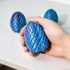 3D Printed Twisty Fidget Dragon Egg, Dragon Eggs Turn to Dragon Tails, Spiral Egg Fidget Toys, Stress Relief Desk Fidget Toy for Adults,3D Printer Animals Fidget Toys for Boys and Girls (Purple-Blue) view 4