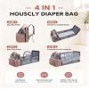 houscly Diaper Bag Backpack with Changing Station, 25L Large Capacity view 3