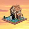 ConsoleXpress Medieval Water Mill Building Blocks Set, 1451PCS MOC Modular House Architecture Building-Bricks Model, Collectible Display Set for Adults and Teen, MOC-219018 view 4