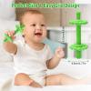 4 Pack Teething Toys for Babies 0-3 3-6 Months Anti-Choking Design,Teething Relief for Infant Straws Sticks 6-24 Months, Baby Toddlers Silicone teether Tubes view 2