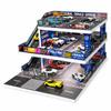 Display Case for Hot Wheels: Toy Car Garage Diorama with LED Lights (Blue) view 1