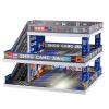 Display Case for Hot Wheels: Toy Car Garage Diorama with LED Lights (Blue) view 3