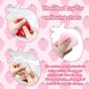 GUUZOGG Upgraded Strawberry Squishy, Cute Fruit Squeeze Toys, Realistic Strawberry Stress Ball Fruit Squishies, Sensory Stress Relief & Fidget Toys, Novelty Gift for Kids and Adults view 3