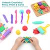 30Pcs/Set Playdough Accessories, Kids Playdough Tools with Shape Molds, Roller & Extruder for Creative Fun view 2