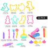 30Pcs/Set Playdough Accessories, Kids Playdough Tools with Shape Molds, Roller & Extruder for Creative Fun view 3