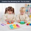 30Pcs/Set Playdough Accessories, Kids Playdough Tools with Shape Molds, Roller & Extruder for Creative Fun view 4