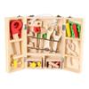 lstyty Montessori Wooden Repairing Portable Toolboxes Simulation of Disassembling and Assembling Wooden Boxes Screw and Nut view 1