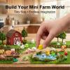 40 Mini Farm Animal Figurines, Resin Animals for Crafts & Fairy Garden view 2