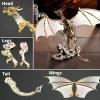 3D Metal Puzzle for Adults Teens, Mechanical Model Building Kit, Steampunk DIY Assembly, Eagle Model Kit, Handmade Craft, Home Office Desk Decoration, Creative Collectible Gift view 4