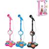 Kids Singing Machine Toys with Stand,Kid Microphone with Flashing Stage Lights Adjustable Stand,Rechargeable Microphones Speaker Gift for Age 3+ Years Old,Girls Boys Birthday Party Toy (Blue) view 4