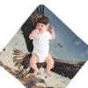 Flying Eagle Newborn Swaddle Blanket with Beanie Hat Set,Soft Stretchy Baby Blanket Swaddle Sack Receiving Blanket Swaddle Sack Wraps Shower Gifts for Infant Boys Girls view 2