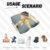 Flying Eagle Newborn Swaddle Blanket with Beanie Hat Set,Soft Stretchy Baby Blanket Swaddle Sack Receiving Blanket Swaddle Sack Wraps Shower Gifts for Infant Boys Girls view 4