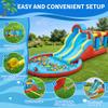 23 ft Inflatable Water Slide Park with Splash Pool, Blow Up Water Bounce House, Dual Racing Slides, Trampoline, Climbing Wall - Backyard Outdoor Water Play Center for Toddlers & Kids Ages 3-10 view 3