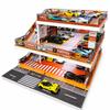 Display Case for Hot Wheels: Toy Car Garage Diorama with LED Lights(Orange) view 1