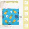 Burbuja Pineapple Hibiscus Baby Washcloths - Muslin Cotton Soft Absorbent Towel for Newborn Baby Sensitive Skin - Essential Item, 12x12 in, 5 Pack view 2