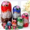 Kangnice 15pcs Unpainted Blanks Wooden Russian Nesting Dolls Painting Set Personalize Your Own Russian Nesting Dolls view 4