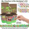 Nuiorfty Kids Plant Growing Kit, 30 Peat Pots with 20 Fun Stickers & 6 Fences, Creative Garden Kit for Kids Gardening, Mother's Day Craft Favor view 3
