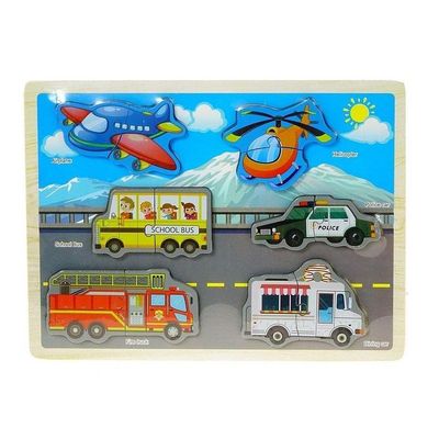 Wooden Puzzle Vehicles