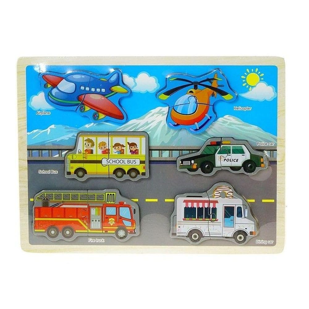 Wooden Puzzle Vehicles