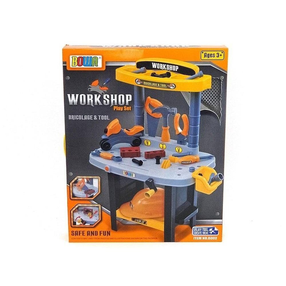 DIY table with a set of tools