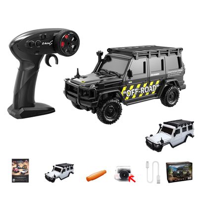 FILONA 1/43 RC Crawler Model, Full-Proportional Remote Contral Crawler with APP Control and Dual Body Shell, Ideal RC Vehicle Model for Hobbyists (Black)