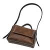 JISADER Doll Handbag PU Leather Bag 1/6 Dolls Accessories Mini Shoulder Purse Dress Up Clothes Accessory with Strap Suitable for Blythe Dolls Collection, Brown, 4x2.5x1.8cm view 1