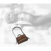 JISADER Doll Handbag PU Leather Bag 1/6 Dolls Accessories Mini Shoulder Purse Dress Up Clothes Accessory with Strap Suitable for Blythe Dolls Collection, Brown, 4x2.5x1.8cm view 4