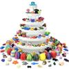 124Pcs 3D Printed Mini Animal Figurines & Easter Eggs Set,Flexible Articulated Fidget Toys,Easter Basket Stuffers, Party Favors, Carnival Prizes, Gifts for Kids Students view 1