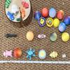 124Pcs 3D Printed Mini Animal Figurines & Easter Eggs Set,Flexible Articulated Fidget Toys,Easter Basket Stuffers, Party Favors, Carnival Prizes, Gifts for Kids Students view 3