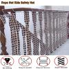 20x30FT/6x9(M) Climbing Cargo Net for Outdoor,White No-Knot Nylon Heavy-Duty Playground Rope Climbing Nets for Treehouse, Backyard Climbings Frame, Anti-Fall Net Wall Decorative Ceiling Nets view 2