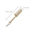 QUMIIRITY Wood Handle Loofah Bottle Cleaner Brush 3pcs Set, Natural Loofah Cup Washer for Kitchen Dish Cleaning, Home Feeding Bottle Scrub Suitable for Beakers and Mugs Random Color view 2