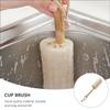 QUMIIRITY Wood Handle Loofah Bottle Cleaner Brush 3pcs Set, Natural Loofah Cup Washer for Kitchen Dish Cleaning, Home Feeding Bottle Scrub Suitable for Beakers and Mugs Random Color view 3