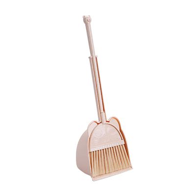 Small Broom and Dustpan Set Learning Sweeping Tool Toddler Brush for Home Bedroom Kitchen Cleaning Toy Children Set Play