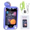 ToysCentral Basics Kids Phone for Girl Toys, Toddler Smart Phone, Detective Educational Learning Toy with 2.8" Touchscreen, Music Video Camera, Ideal for Age 3-10 Year Old (Purple Dinosaur) view 1