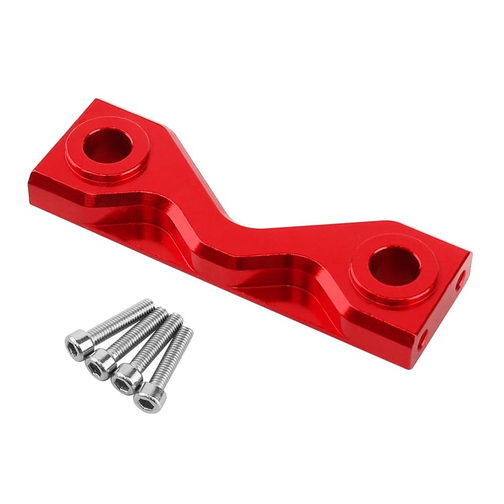 LEWAGH 1PC Aluminum Alloy Front/Rear Frame Mount for LOSI 1/8 LMT Solid Axle Monster Truck Replacement Metal Upgraded Parts(Red)