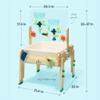KiwiCo Water & Sand Activity Table for Kids Premium Wooden Sensory Play Table with Art Panel and 26 Accessories, STEM Learning Toy Ages 3+ view 2