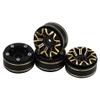 1.0 inch Brass 1:24 Beadlock Wheels Hub Rims w/Tires for 1/24 Axial SCX24 AX24 FCX24 1/18 TRX4m RC Crawler Car Upgrade Parts(Set with Tires) view 3