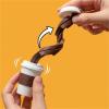 3D Printed Coffee Spill Fidget, Twisty Pint Fidget Keychain, Spiral Toy with Realistic Pouring Effect, Funny Stress Relief Sensory Desk Gadget, Novelty Prank Gift for Adults (1pc) view 2