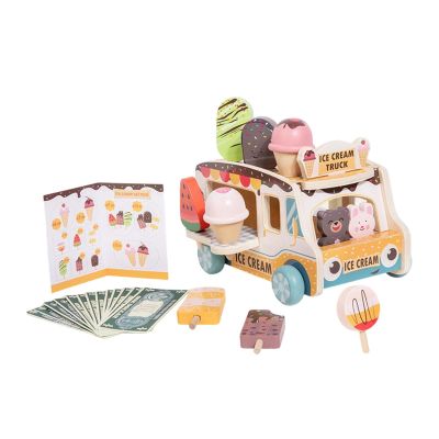 predolo Ice Cream Cart Toys Social Skills, Toys Imaginative Play Ice Cream