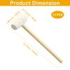 ISDVBUY 24 Pack Natural Hardwood Mini Wooden Mallets view 3