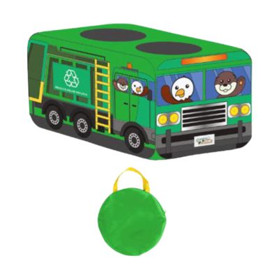 KiBcsLic Garbage Truck Play Tent Multicolor Up in Seconds for Indoor Outdoor